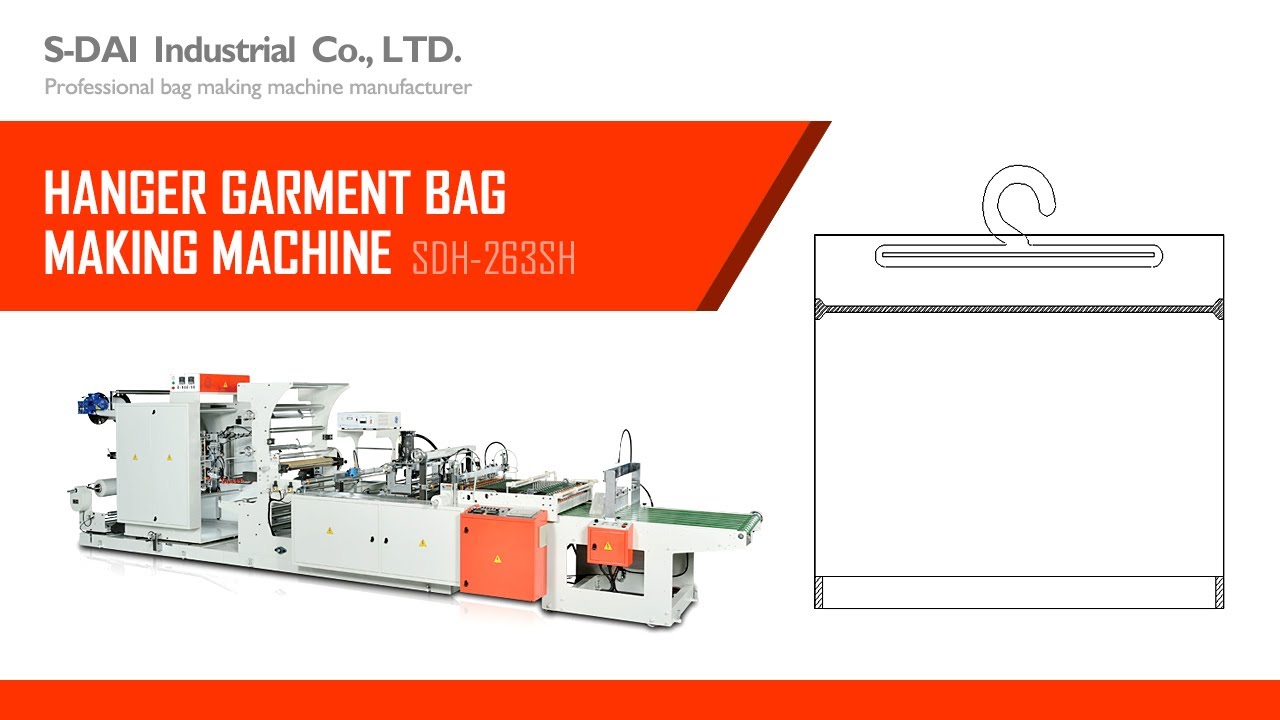 Garment Bag Making Machine for Bangladeshi with Hanger Side Sealing