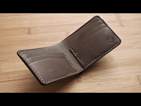 Making a Leather Bifold Wallet with PDF Pattern - YouTube