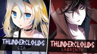 Nightcore ↬ Thunderclouds [Switching Vocals] chords