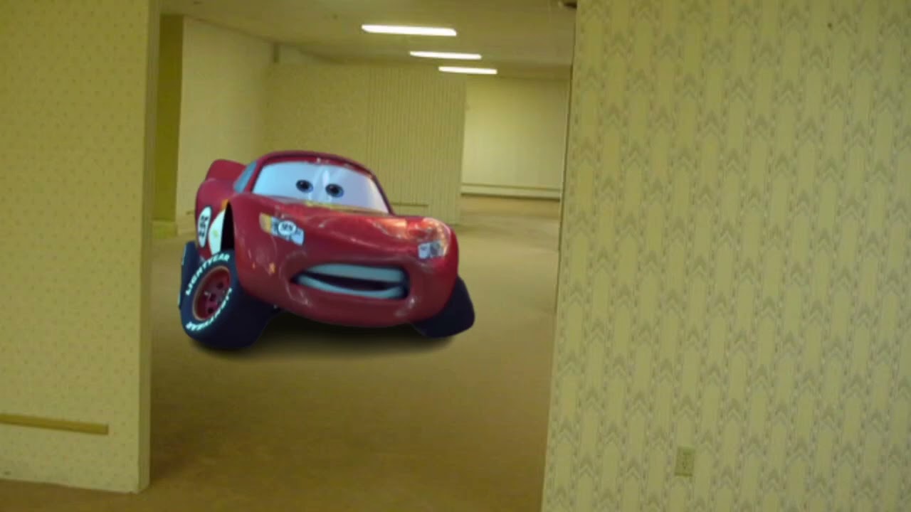 Lightning Mcqueen in the backrooms - YouTube