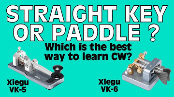 Straight Key or Paddle? Which is Best to Learn Sending CW?