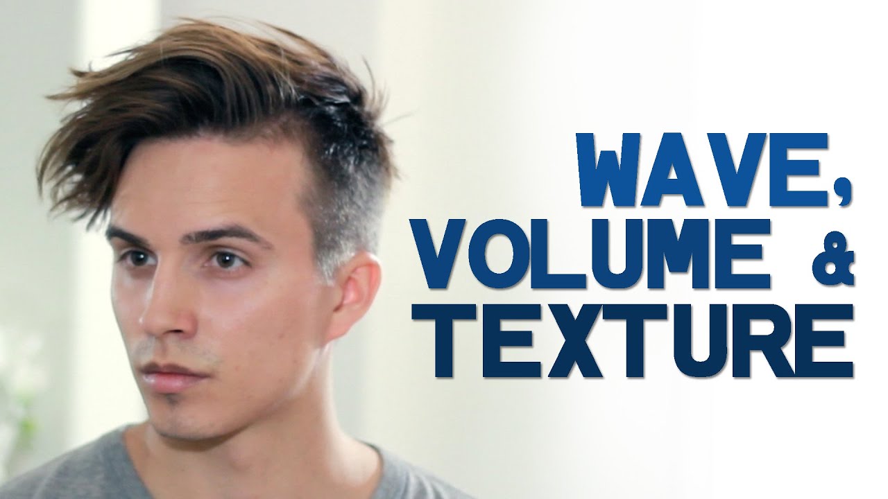 MENS HAIR STYLES  Creating Wave, Volume and Texture  Dre 