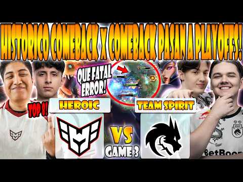 HEROIC vs TEAM SPIRIT BO3[GAME 3]WISPER, TAILUNG,YUMA VS YATORO,COLLAPSE,LARL-PGL WALLACHIA SEASON 7