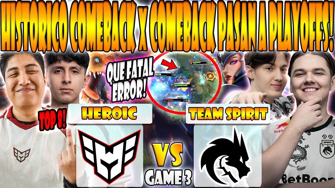 HEROIC vs TEAM SPIRIT BO3[GAME 3]WISPER, TAILUNG,YUMA VS YATORO,COLLAPSE,LARL-PGL WALLACHIA SEASON 7