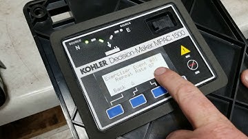 Kohler Mpac 1200 or 1500 ATS Controller; Setting The Exerciser