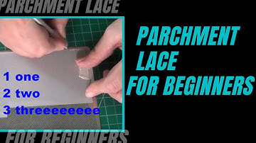 Parchment lace for beginners. How to count on grid work. ,, The secrets of Parchment craft