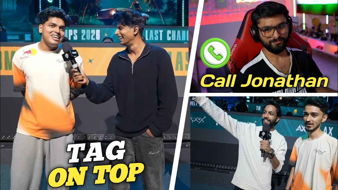 Lolzzz Call Jonathan 🥹 Simpp Reaction On TAG 🔥 Jonathan interview TAG ...