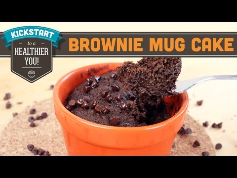 Brownie Mug Cake One Minute Microwave Healthy Recipe Gluten Free - Mind Over Munch Kickstart Series