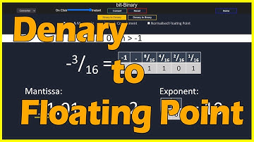 Genormaliseerde drijvende-komma-getallen eenvoudig gemaakt - Denary naar binair