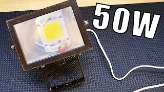 How to Convert a 500w flood light to LED Projector