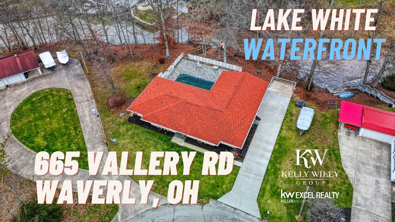 Lake White - Lake Front Home for Sale 665 Vallery Rd, Waverly, OH - YouTube