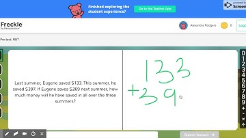 Freckle Student Dashboard