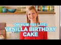 Professional Baker Decorates Birthday Cake LIVE! | Oh Yum 101