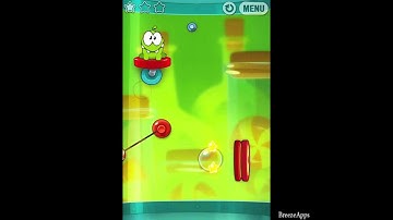 ‪Cut the Rope Experiments 3-17 Walkthrough 3 Star ‬(‪Sticky Steps)‬