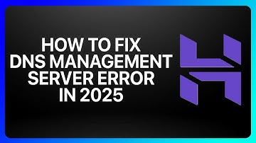 How To Fix Hostinger DNS Management Server Error in 2025! Tutorial