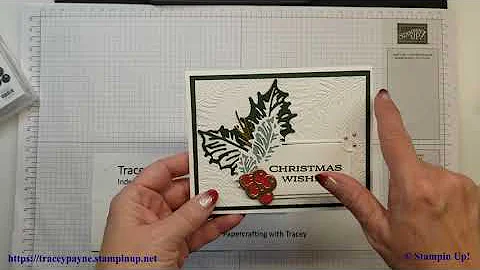 Stampin Up Leaves of Holly Card