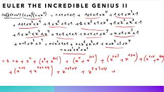 Euler the incredible genius (Part 2.1)