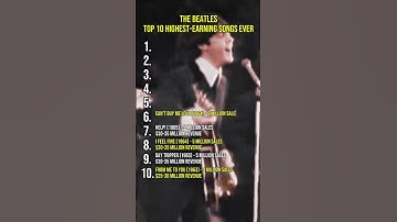 💰 The Beatles’ Top 10 Highest-Earning Songs EVER #Beatles #Shorts