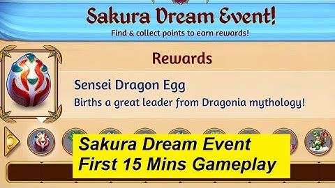 Merge Dragons Sakura Dream Event Part 1 - First 15 Mins Gameplay Oct 2020