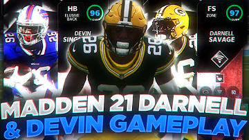 RISING STARS DEVIN SINGLETARY & DARNELL SAVAGE GAMEPLAY! MADDEN 21 ULTIMATE TEAM RISING STARS