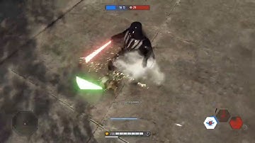 Yoda vs Darth Vader 1v1 - Battlefront II