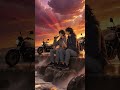 Anime Sunset Vibes 🌅 | Friends, Motorcycles & Peaceful Ocean ASMR