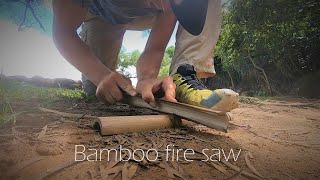 Bamboo fire saw
