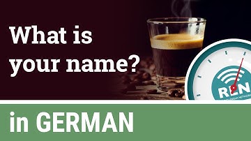 How to say "my name is..." and ask "what is your name?" in German - One Minute German Lesson 6
