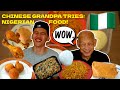 My chinese grandpa tries nigerian food for the first time