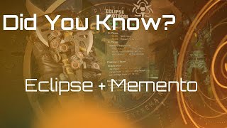 Division 2: Did You Know? Memento On Eclipse
