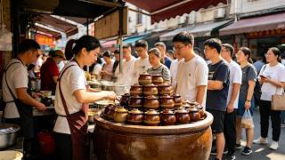 China Food Street! Rice Noodles, Clay Pot Soup & White Sugar Cakes screenshot 1