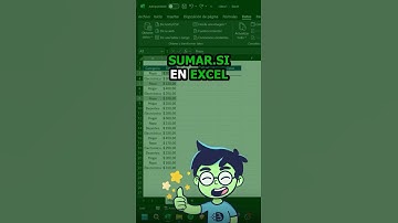 Suma valores que cumplan condiciones en específico con SUMAR.SI en Excel #productividad #exceltips
