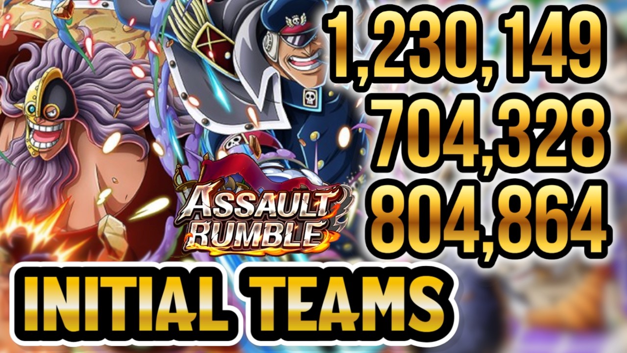 [OPTC] ASSAULT RUMBLE MY INITIAL TEAMS & MISSIONS トレクル ONE PIECE ...