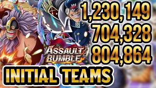 [OPTC] ASSAULT RUMBLE MY INITIAL TEAMS & MISSIONS  トレクル ONE PIECE TREASURE CRUISE screenshot 4