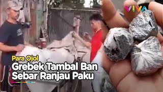 INI DIA! Lapak Tambal Ban Penyebar Ranjau Paku yang Digeruduk Ojol di MT Haryono