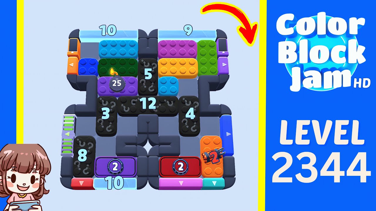 Color Block Jam Level 1435 (2344) Solution Walkthrough - YouTube