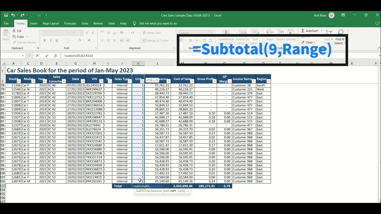 subtotal-formula-in-english-youtube