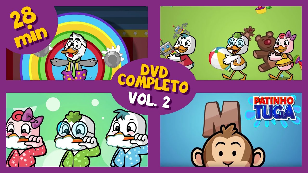 PATINHO TUGA - DVD COMPLETO 2 [28 minutos] (Desenho infantil)