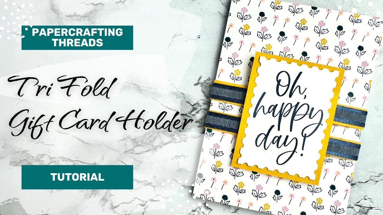 Tri Fold Gift Card Holder - YouTube
