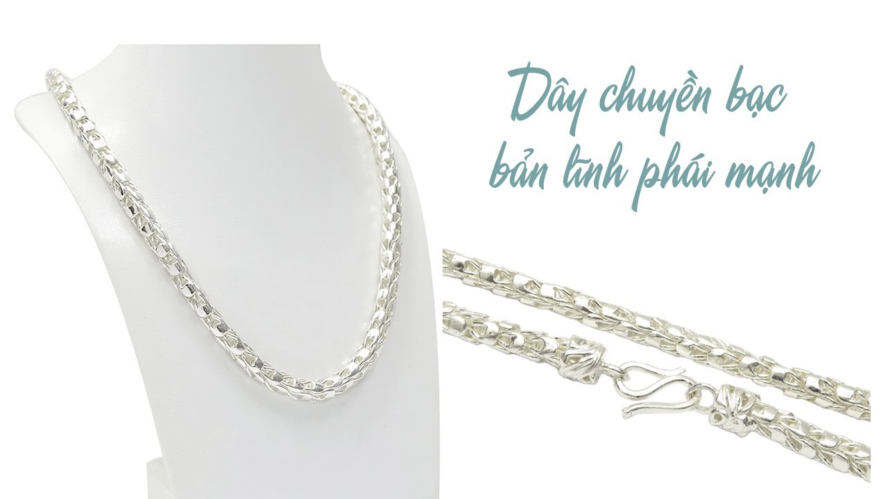 trang sức bạc cho nam 2022 Dây chuyền bạc bản lĩnh phái mạnh, Dây Chuyền Nam, Silver Necklace, Dây chuyền bạc đẹp