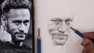 ستتمكن من رسم اي وجه من الهاتف بعد هذا الدرس⁦✍️⁩رسم اللاعب نيمار فري هاند