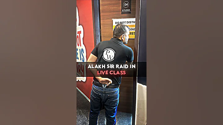 Alakh sir RAID in Live Class😱🚨 #shorts #pwfoundation