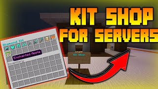 Minecraft: KIT SHOP FOR KIT PvP SERVERS! | PS4 Bedrock Command Tutorial
