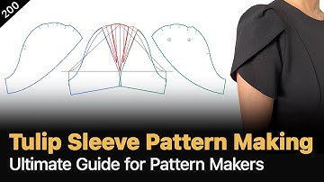 Tulip Sleeve Pattern Making From Scratch For Any Tops [Pattern Making Tutorial]