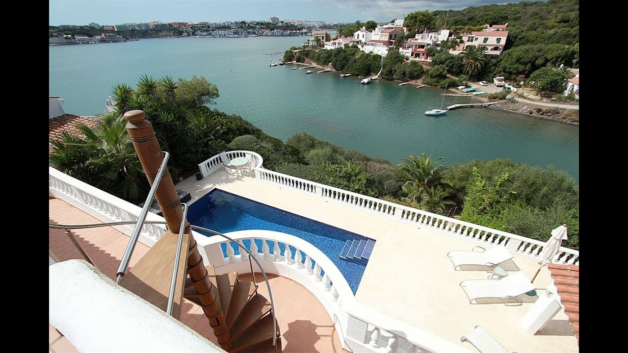 Chalet con embarcadero propio en Menorca