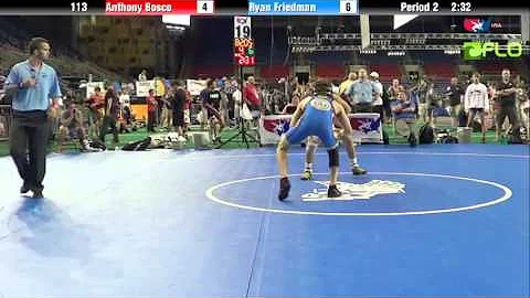 Junior 113 - Anthony Bosco (Illinois) vs. Ryan Friedman (Maryland)