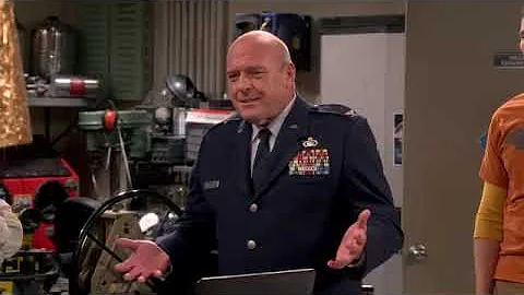 SHELDON MEETS WITH COLONEL WILLIAMS BIG BANG THEORY