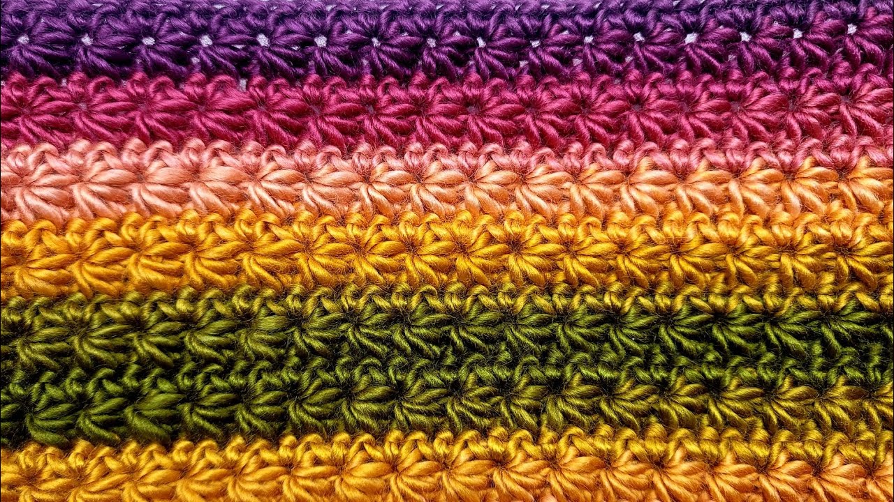 Crochet Star Stitch For Beginners - Easy Tutorial