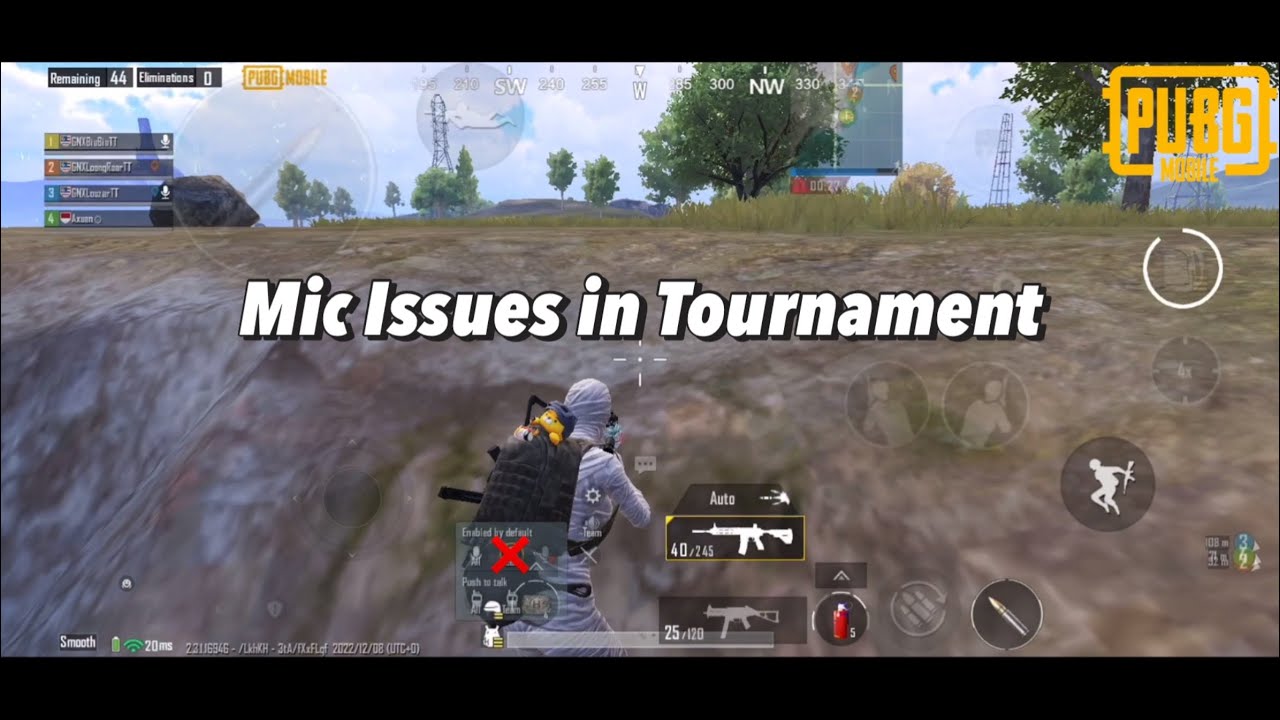 Tournament with New try-out and mic bug | PUBG MOBILE