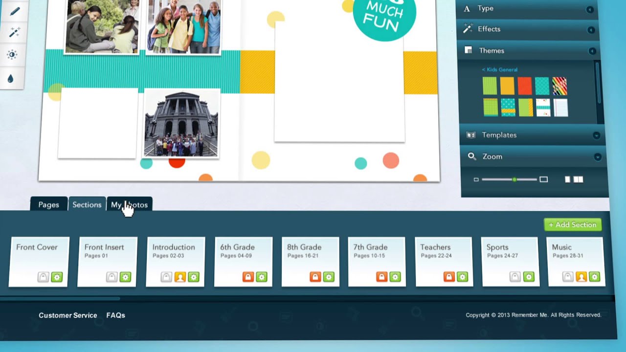 Designing your yearbook with Remember Me YouTube